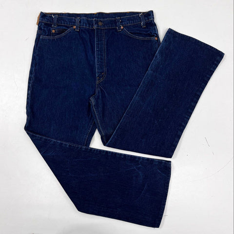 Vintage 80s Levi's 517 Orange Tab Bootcut Jeans Made in USA Sz 40x34