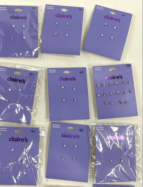 Claire's Lot of 21 Earring & Ring Sets Sensitive Solutions New In Package