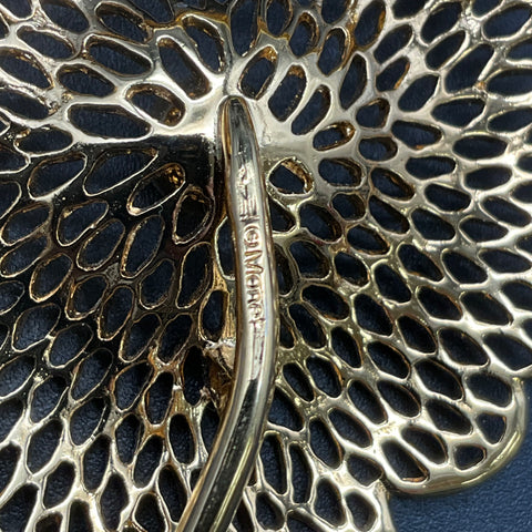 Vintage Gold Tone Brooch Lot of 5 Monet Gerry's Crown Starburst Floral