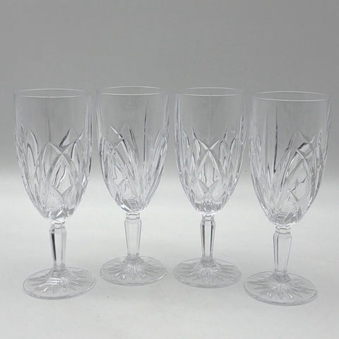 Marquis Waterford Brookside Water Goblets Set 4 Clear Crystal 8.5 Inch