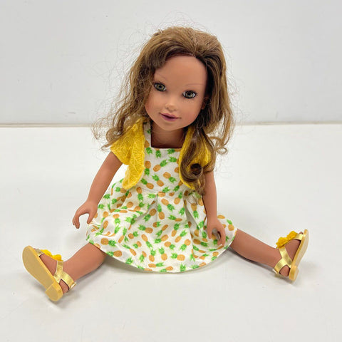 2017 Journey Girls Kyla 18 Inch Doll Pineapple Dress Outfit Open Box Toys R Us