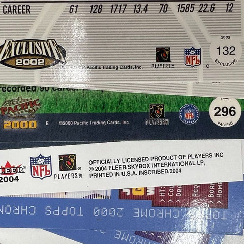 Large Bulk NFL Football Card Lot 150+ Cards 90s-2000s Topps Fleer Upper Deck