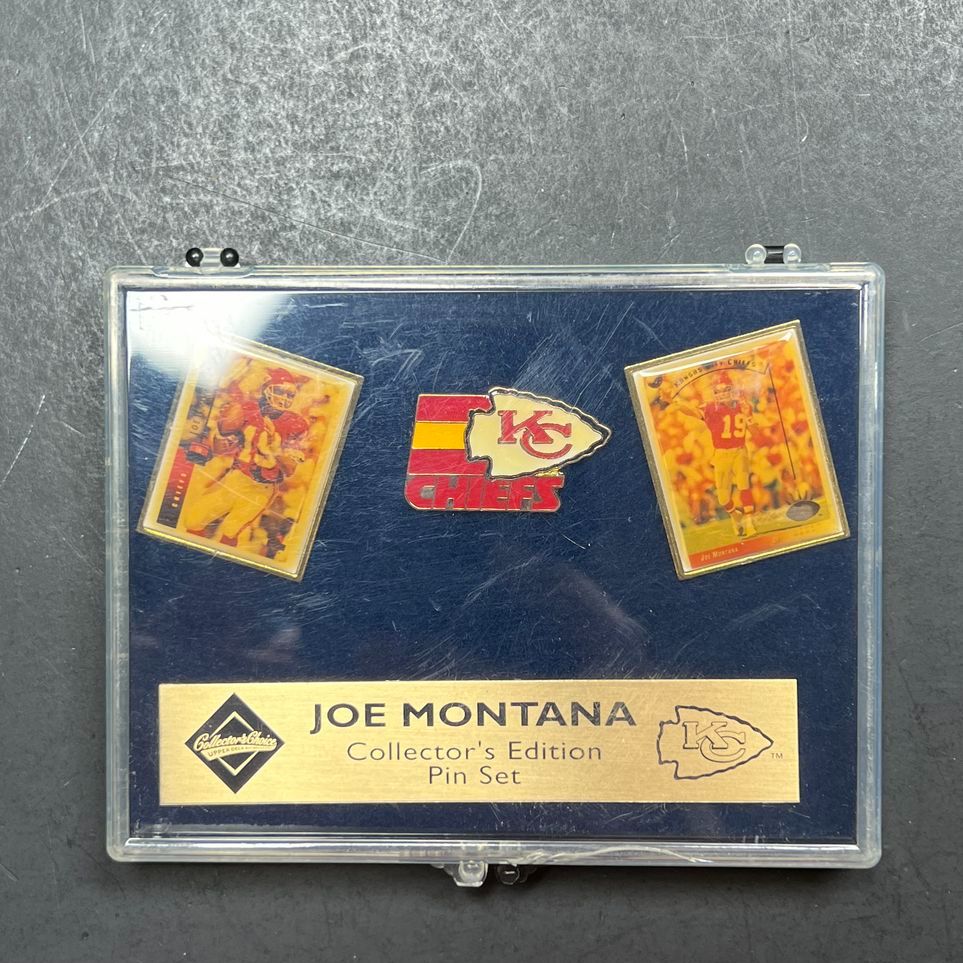 Joe Montana KC Chiefs Collector's Edition Pin Set