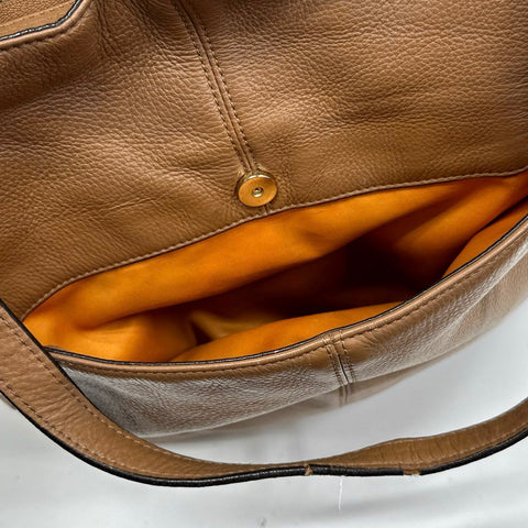 Coach Brown Pebbled Leather Taylor Tote Bag Gold Hardware F23662