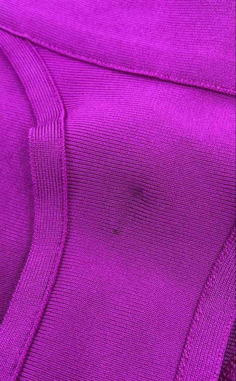 Skims NWT Women's Knit Swim Monokini Poppy Purple Cutout One-Piece XL