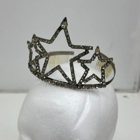 Lot of 14 Rhinestone Tiara Headband Crowns Pageant Costume Jewelry Star Heart