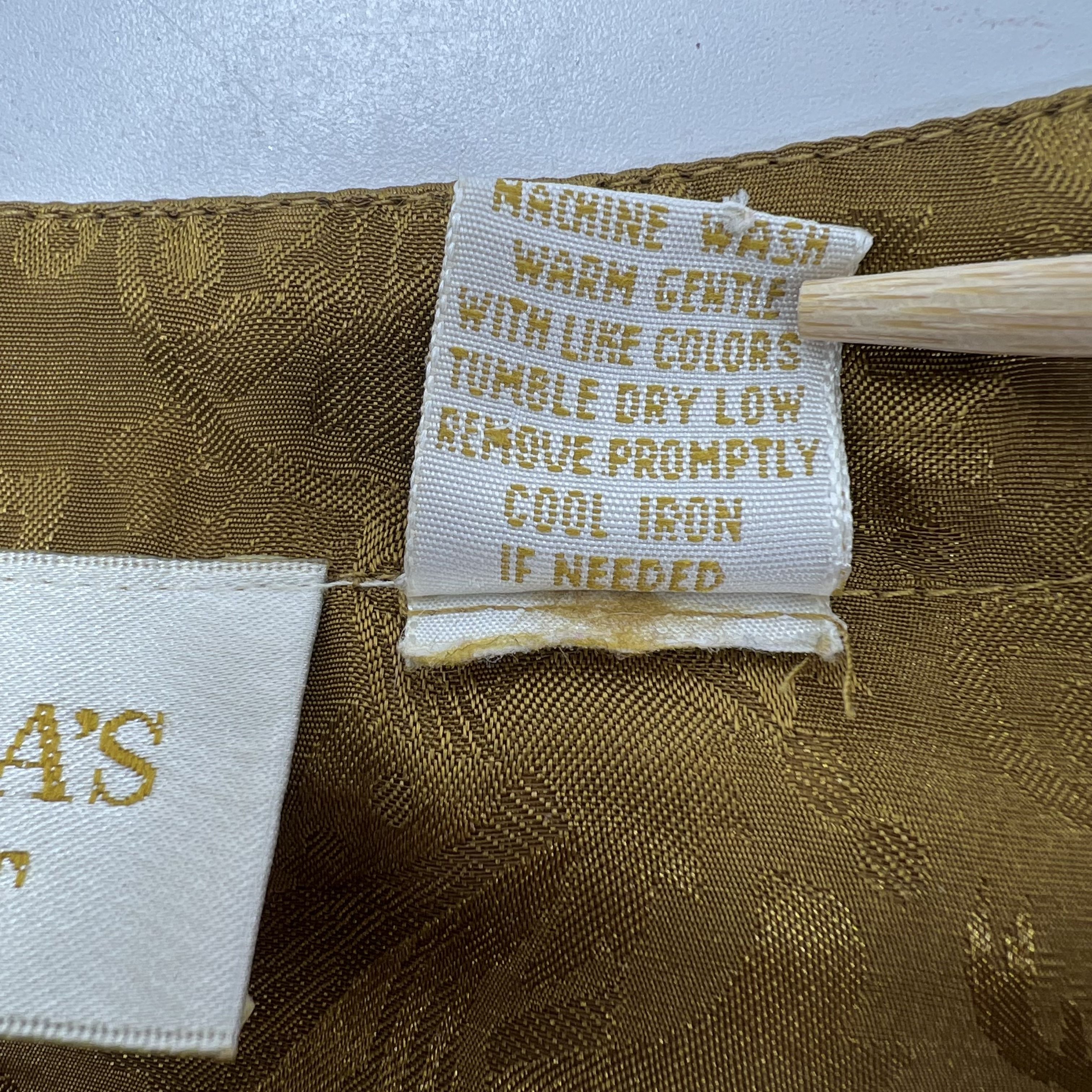 Vintage Victoria's Secret Gold Label Pajama Set Small Bronze Gold Tone