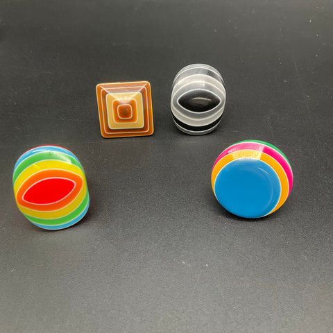 Vibrant Kid Core Jewelry Lot 20pc Rainbow Clown Gumball Machine Butterfly Heart