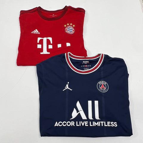 Lot of 2 Men's Soccer Jerseys PSG Jordan & Adidas FC Bayern Size 2XL