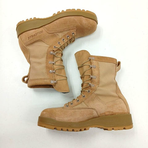 Belleville 790 ST Desert Tan GORE-TEX Military Steel Toe Boots Size 7.5 R