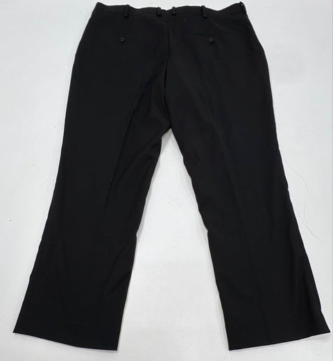 West End Men's Black Slim Fit 2-Piece Suit Polyester Blend Size 46R 40W NWT