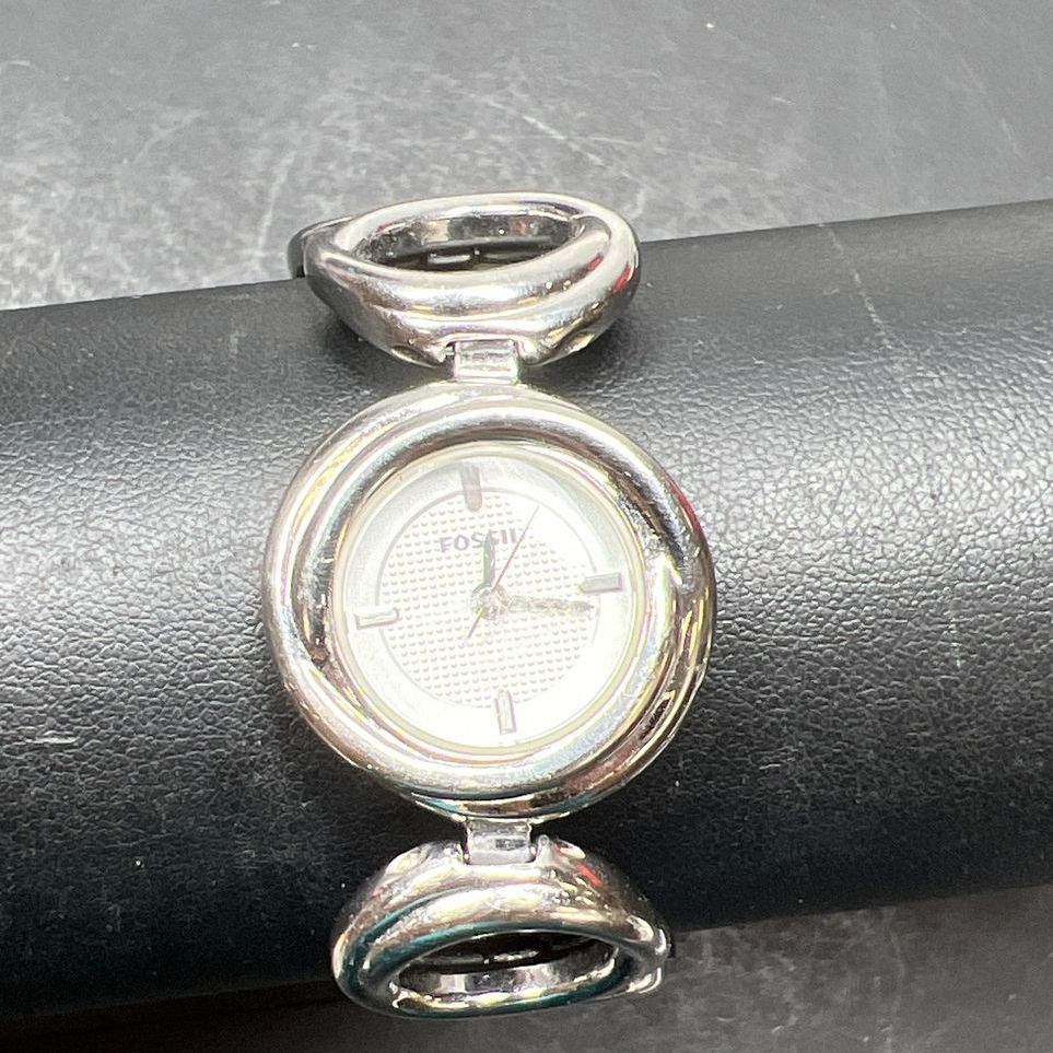 Fossil ES-2580 111102 Silver tone Wristwatch New Battery