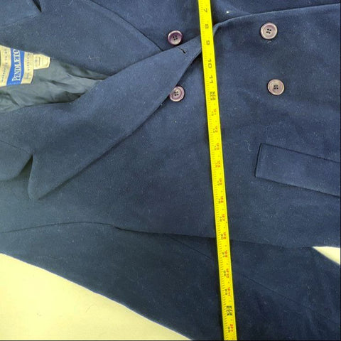 Lot of 2 Vintage 80s Pendleton Wool Double Breasted Overcoat USA Sz 10 & 12