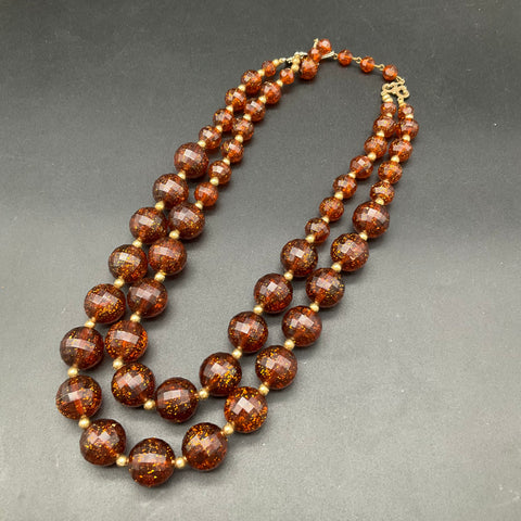 Vintage Beaded Costume Jewelry Lot 4 Necklaces Tassel Multi-Strand