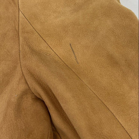 Vintage 70s Cresco Tan Suede Leather Bomber Flight Jacket Men's 40