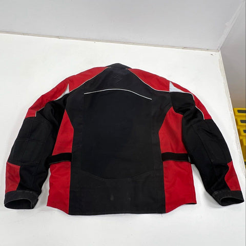Scorpion Exo Men's Motorcycle Jacket Red Black Mesh Armored Padded Size XL