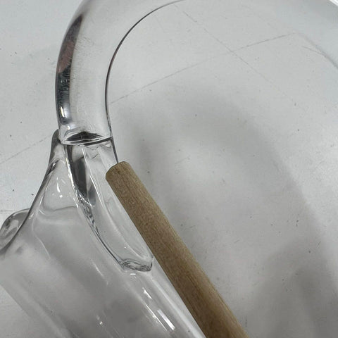 Vintage Cut Crystal Glass Wine Cruet Decanter Pinwheel Pattern w/ Stopper 12.25"