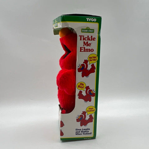 Sesame Street Tickle Me Elmo Tyco 1996 Vintage Plush Toy New In Box NIB