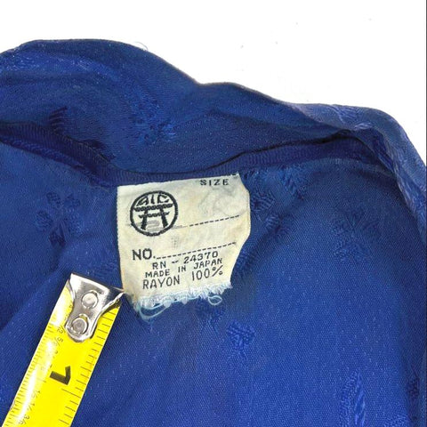 Vintage 60s AIC Japan Embroidered Dragon Kimono Robe Jacket Made in Japan Sz L