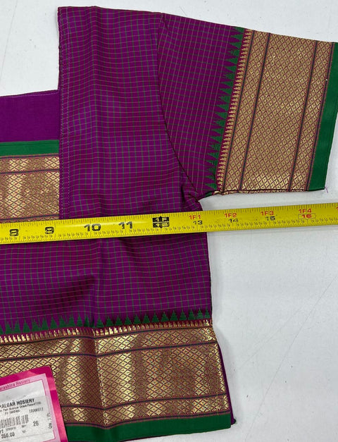 Shalgar NWT Purple Green Art Silk Pavadai Set Lehenga Choli Girls Size 26