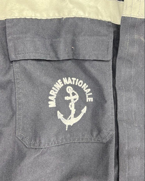 Y2K Fecsa French Navy Marine Nationale Reflective Work Coveralls Jumpsuit M