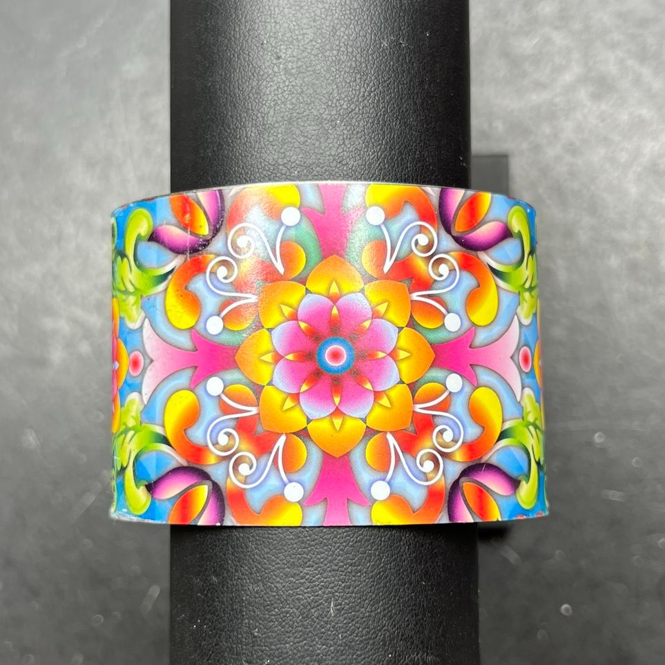 Catalina Estrada Bright Floral Cuff Bracelet