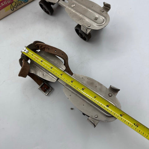 Chicago Flying Scout No. 101 Vintage Roller Skates Adjustable Steel With Box