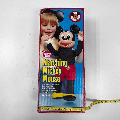 Vintage Hasbro Romper Room Marching Mickey Mouse Figure 19" Disney With Box CIB