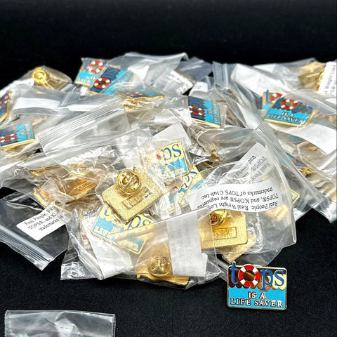 TOPS KOPS Pin Lot Charms Tie Clips Take Off Pounds Sensibly SRD approx 80 pcs