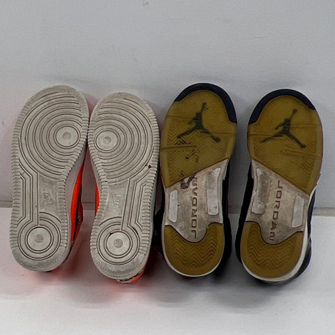 Nike Lot 4 Youth Air Jordan 1 5 Air Force 1 Sneakers Shoes Sz 2.5Y 3.5Y 4Y