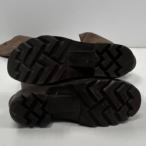 LaCrosse Duralite Waterproof Chest Waders Rubber Fishing Boots Brown