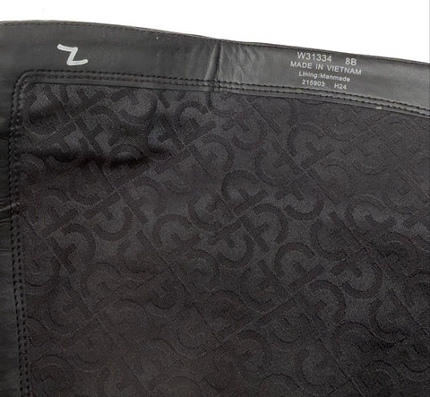 Cole Haan Grand Ambition Huntington Black Leather Tall Knee High Boots Size 8B