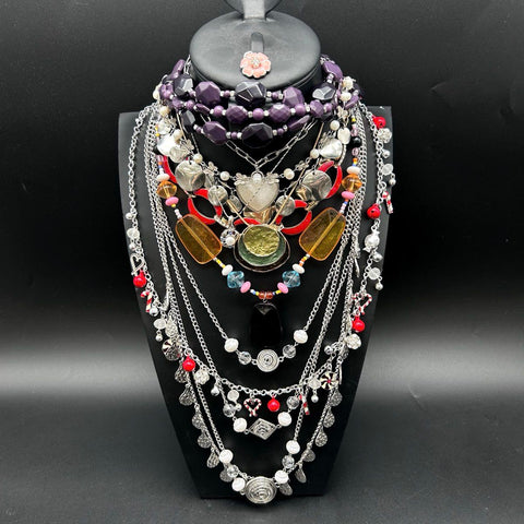 Mixed Costume Jewelry Lot 50+ Pieces Signature Series Statement Necklaces Sets