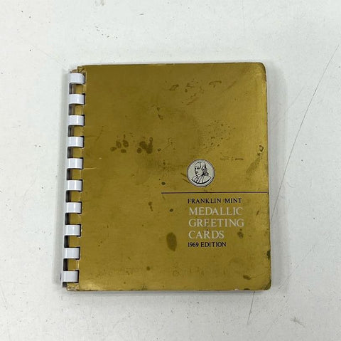 1969 Franklin Mint Medallic Greeting Cards 3 Christmas Coin Lot Set