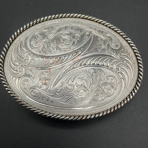 Vintage Lot 3 Belt Buckles Montana Silversmiths Caterpillar Inland Truck Parts