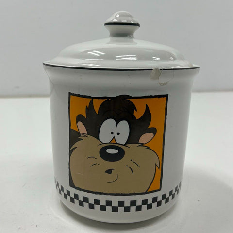 Looney Tunes Taz Tasmanian Devil Canister Jar 7" Vintage 1993 Certified Intl