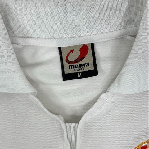 Vintage Y2K Real Madrid Men's White Soccer Football Polo Shirt LFP Size M