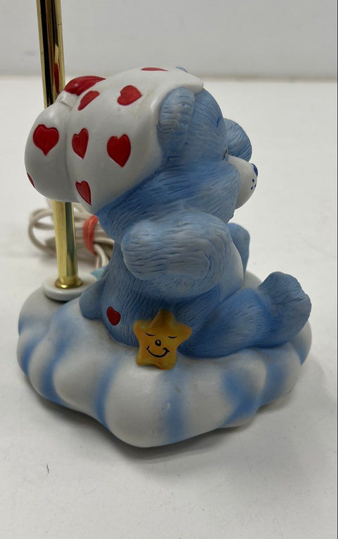Vintage Care Bears Bedtime Bear Ceramic Table Lamp 1983 American Greetings