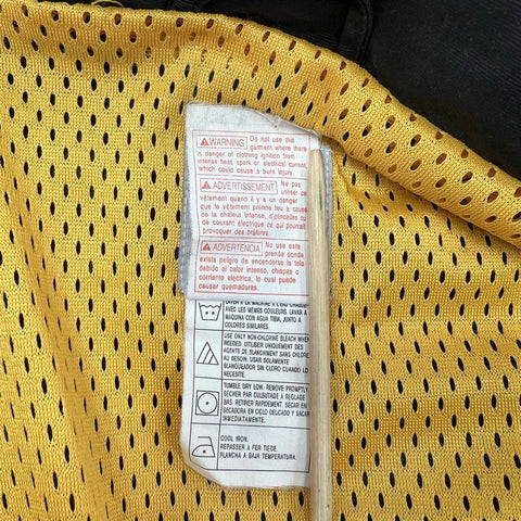 Vintage 90s Carhartt C48 Yellow Black Nylon Mesh Lined Jacket Coat Mens 2XL