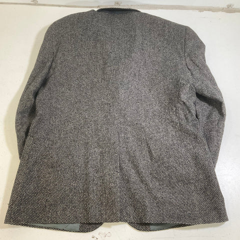 Vintage 80s Northwest Outfitters Gray Tweed Wool Elbow Patch Blazer Mens 44R