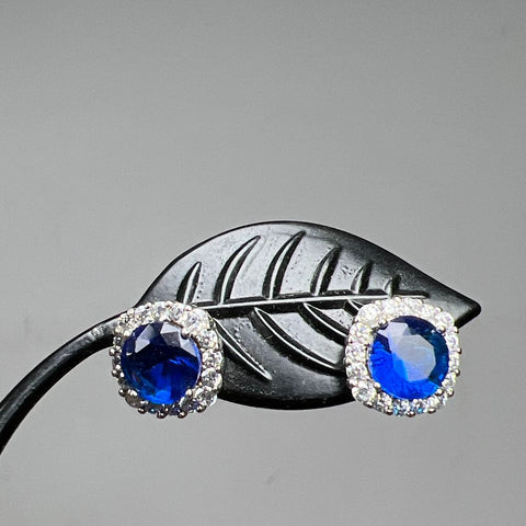 2 Pair 925 Sterling Silver Rhinestone Earrings NWT