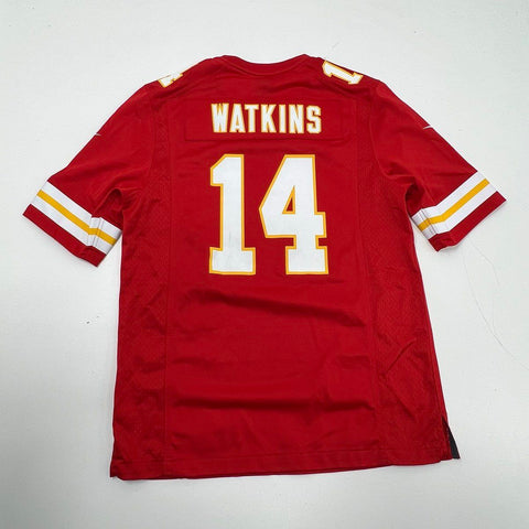 Nike Mens Kansas City Chiefs Sammy Watkins #14 Jersey Red AFC Champions Patch M