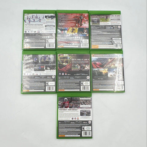 NHL 17 Madden 16 Battlefield 4 7 Game Lot Microsoft Xbox One Bundle Not Tested