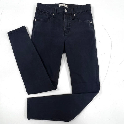 Madewell Women's Black 9" Mid-Rise Skinny Jeans Size 26