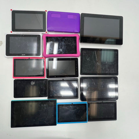 Lot of 14 Various Brand Tablets For Parts or Repair AS-IS Untested
