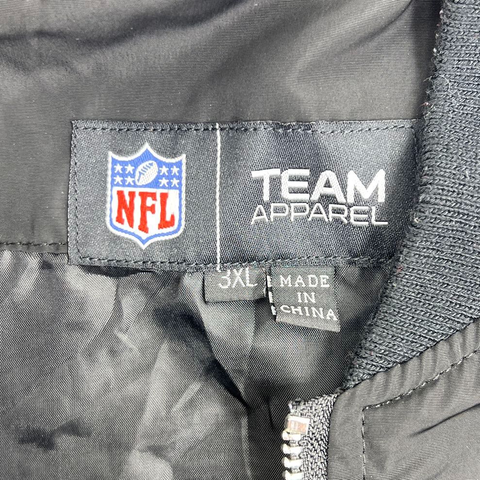 Men's NFL Team Apparel Black Polyester New Orleans Saints Zip Jacket - Size 3XL