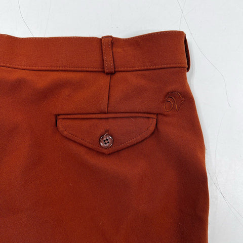 Ovation Women's Rust Burnt Orange Knee Patch Riding Breeches Jodhpurs Sz 36L