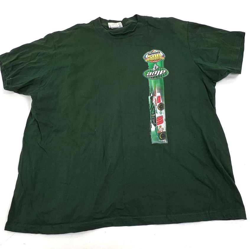 Vintage 2008 Dale Jr NASCAR #88 AMP T-Shirt Daytona 500 Winners Circle Sz XL