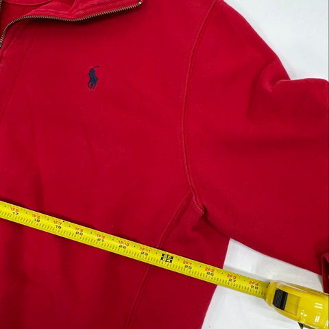 Polo Ralph Lauren Men's Full Zip Mock Neck Jacket Red Embroidered Pony XXL