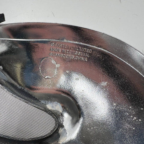 Vintage Easter Unlimited Scream Ghostface Mask Chrome Silver Halloween Costume